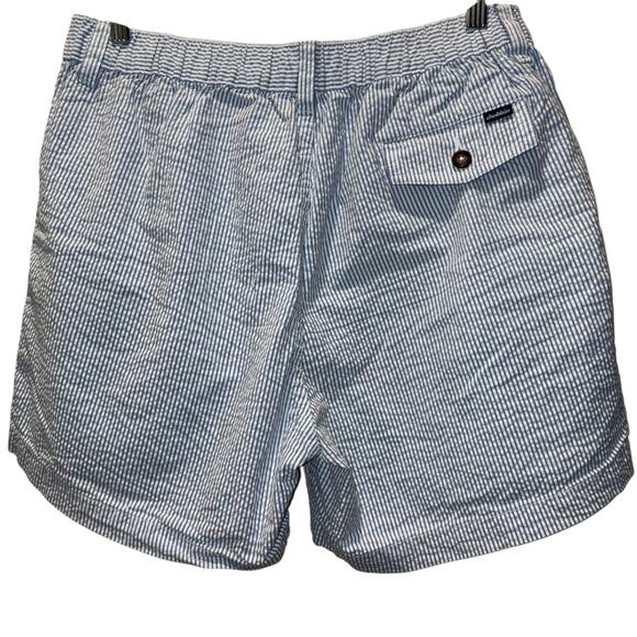Chubbies Shorts Seersucker Striped Blue White Mens Size Large 5" Inseam - Picture 2 of 7